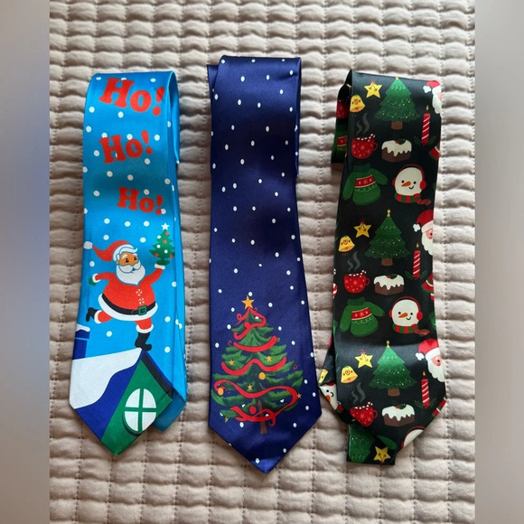 Men's Christmas/Holiday Neck Ties Bundle of 3 New 🎅🏻 🎄 - Picture 3 of 3